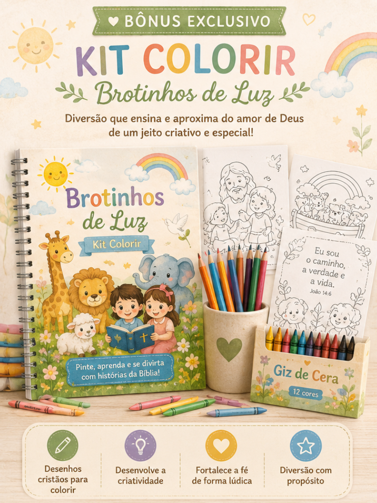 Kit Colorir Brotinhos de Luz